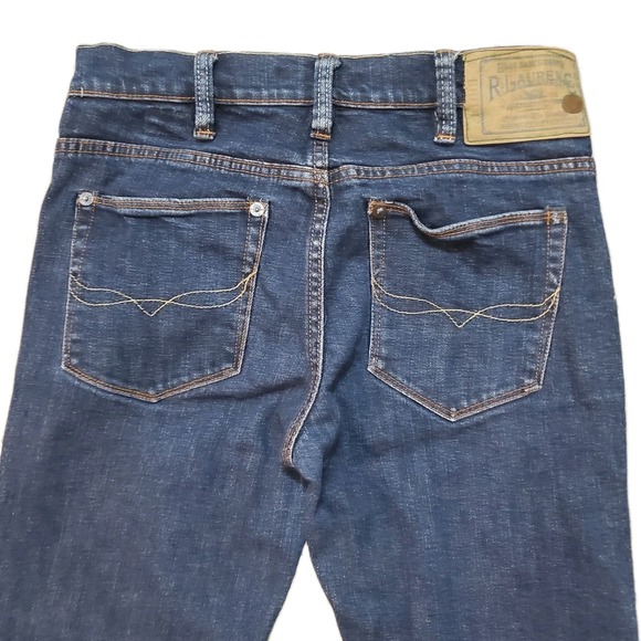 Ralph Lauren Women's Sz 27 Tribeca 114 Jeans Dark Blue Denim Bootcut Blue Label - Picture 8 of 10